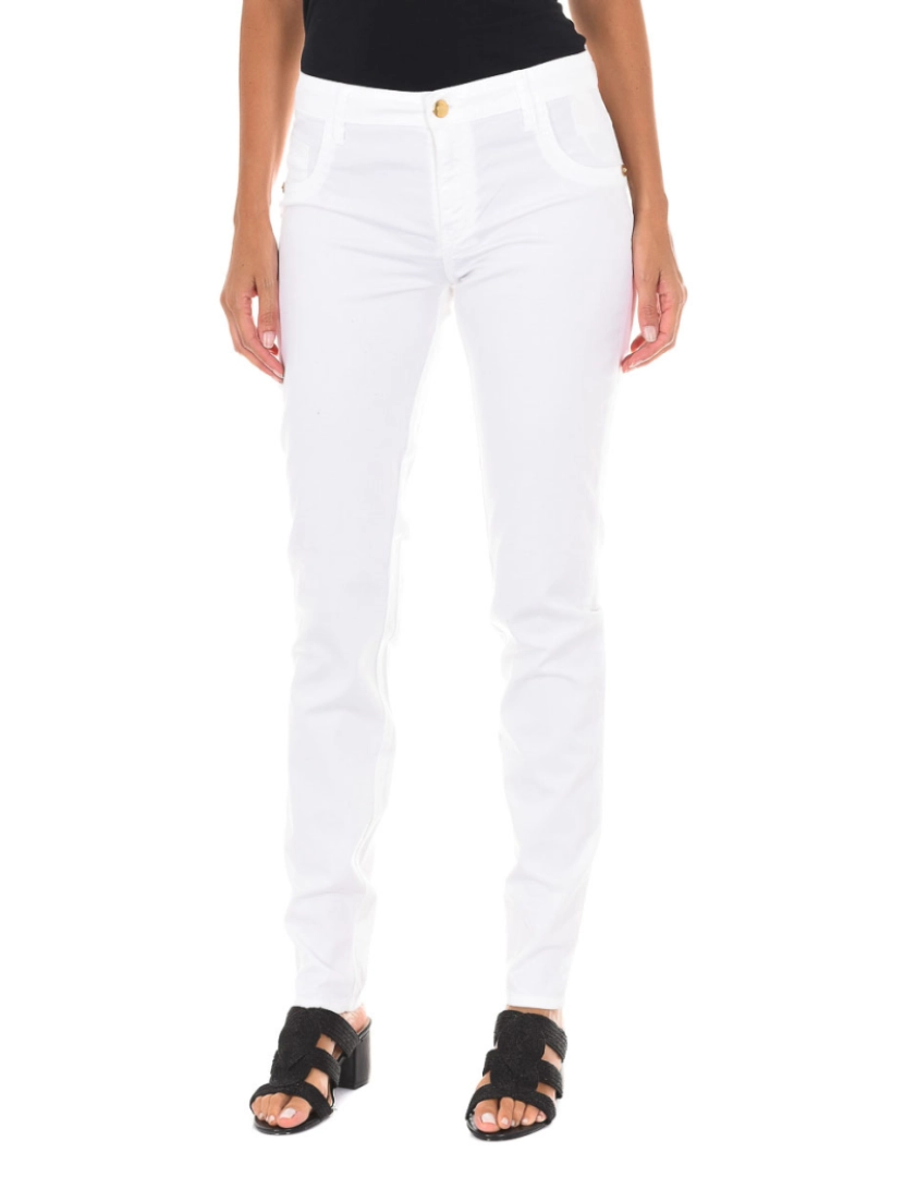 Met - Calça jeans comprida confeccionada em tecido elástico 70DB50192-T092 mulher
