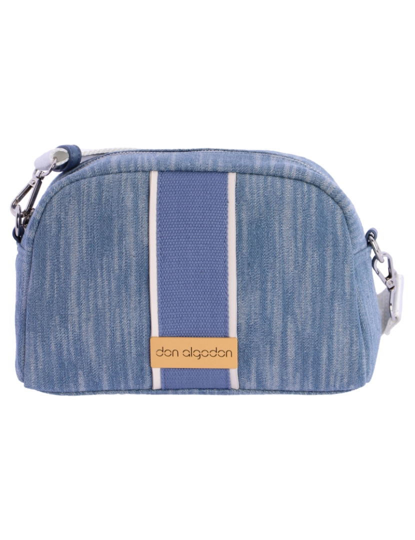 Don Algodon - Bolso Bandolera Para Mulher De Don Algodon Bianca Azul Denim Com Cremallera