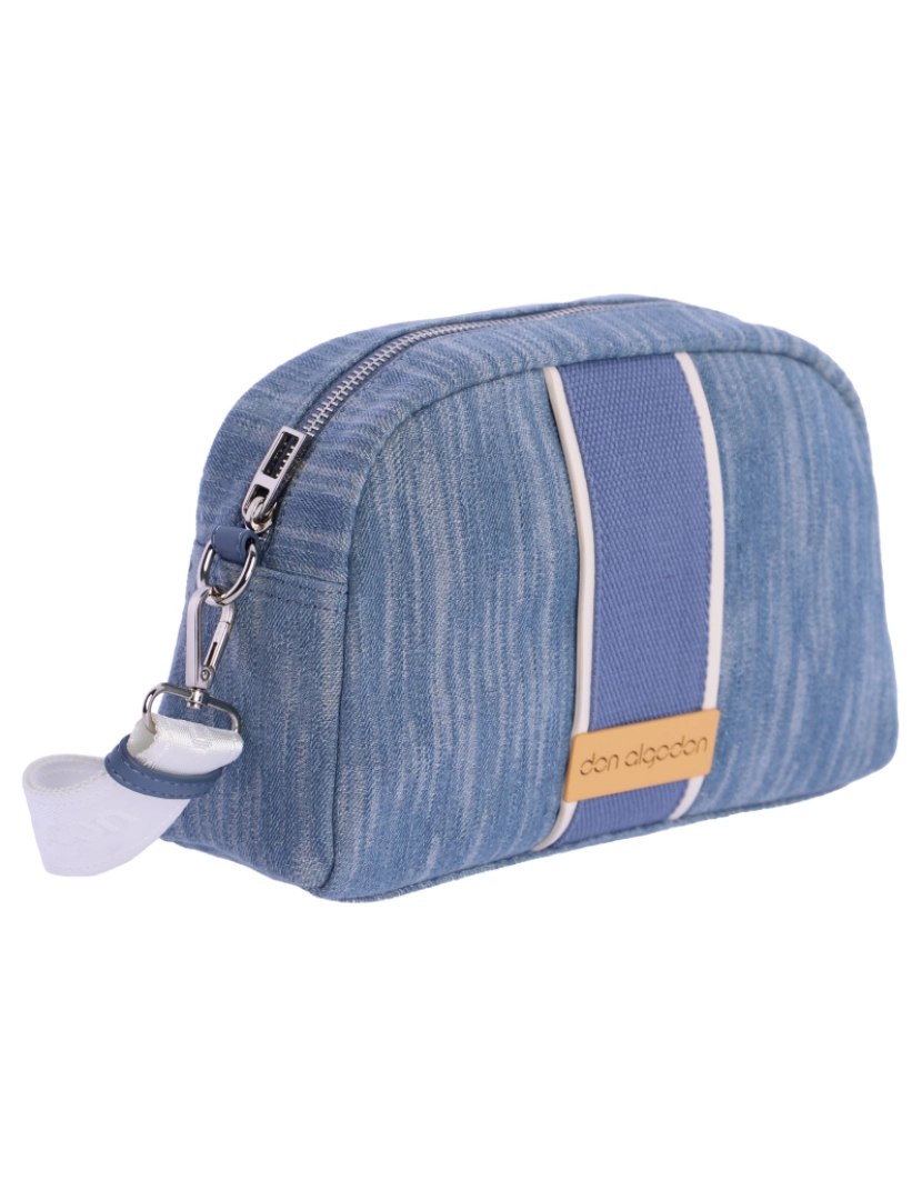 imagem de Bolso Bandolera Para Mulher De Don Algodon Bianca Azul Denim Com Cremallera2