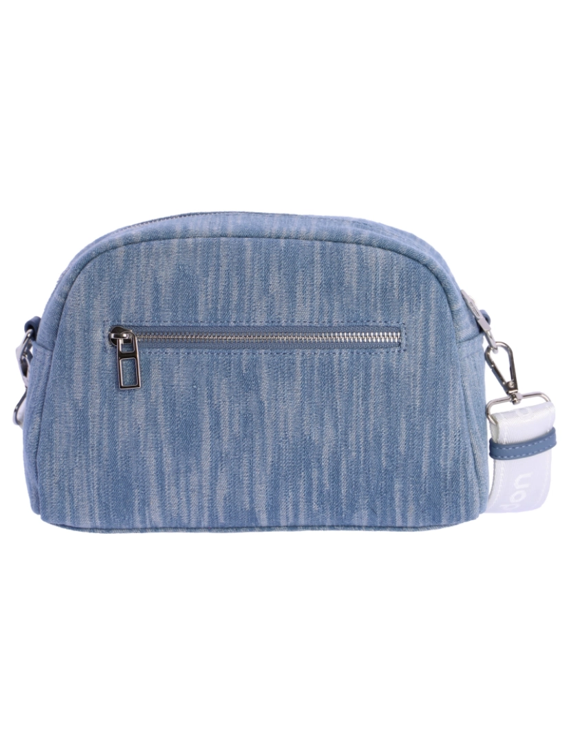 imagem de Bolso Bandolera Para Mulher De Don Algodon Bianca Azul Denim Com Cremallera3