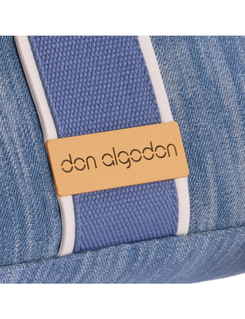 imagem de Bolso Bandolera Para Mulher De Don Algodon Bianca Azul Denim Com Cremallera5