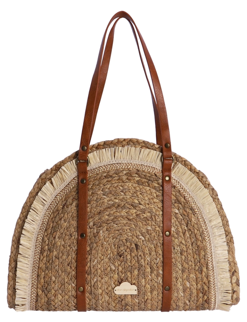 imagem de Bolso Shopper Para Mulher Don Algodon Lora De Rafia Natural1