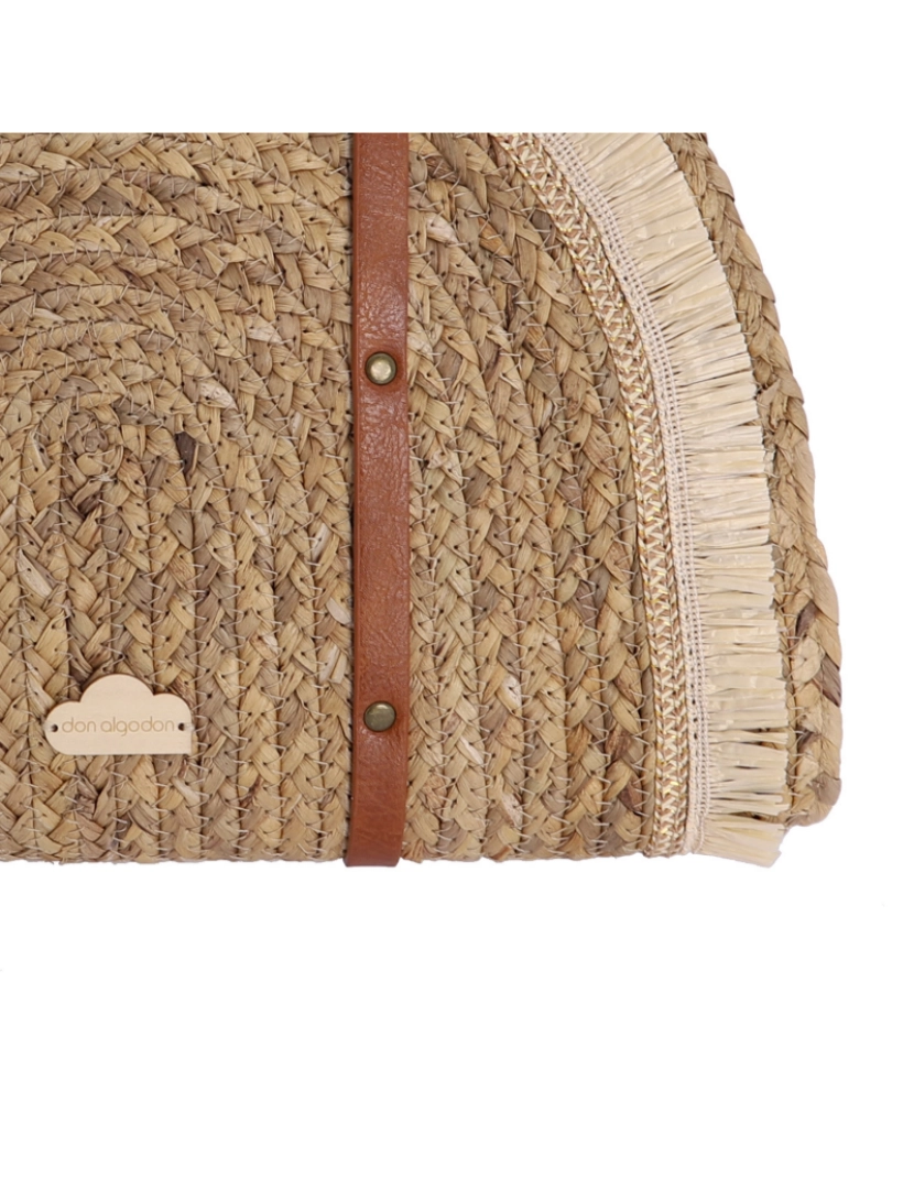 imagem de Bolso Shopper Para Mulher Don Algodon Lora De Rafia Natural5