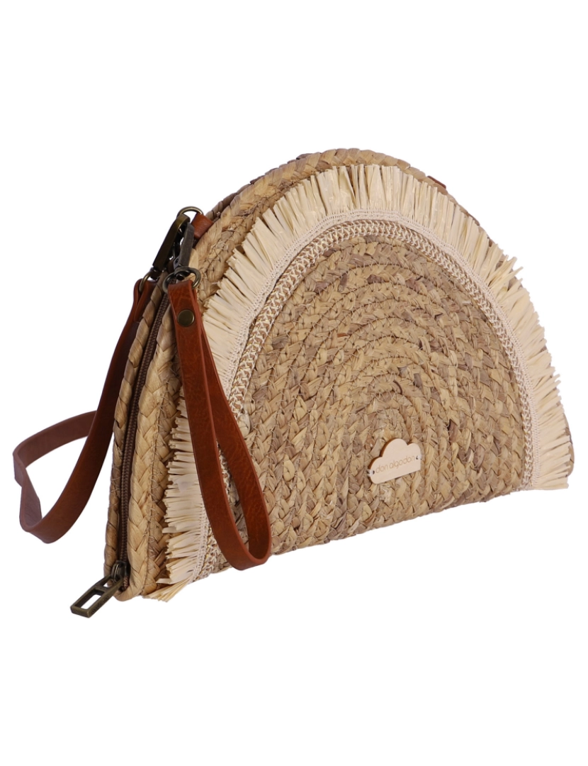 imagem de Bolso Bandolera Para Mulher Don Algodon Loreley De Rafia Natural2