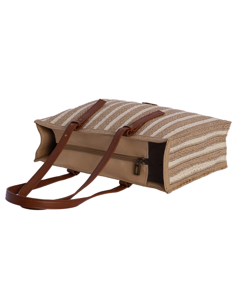 imagem de Bolso Shopper Para Mulher Don Algodon Lucina De Rafia Natural4