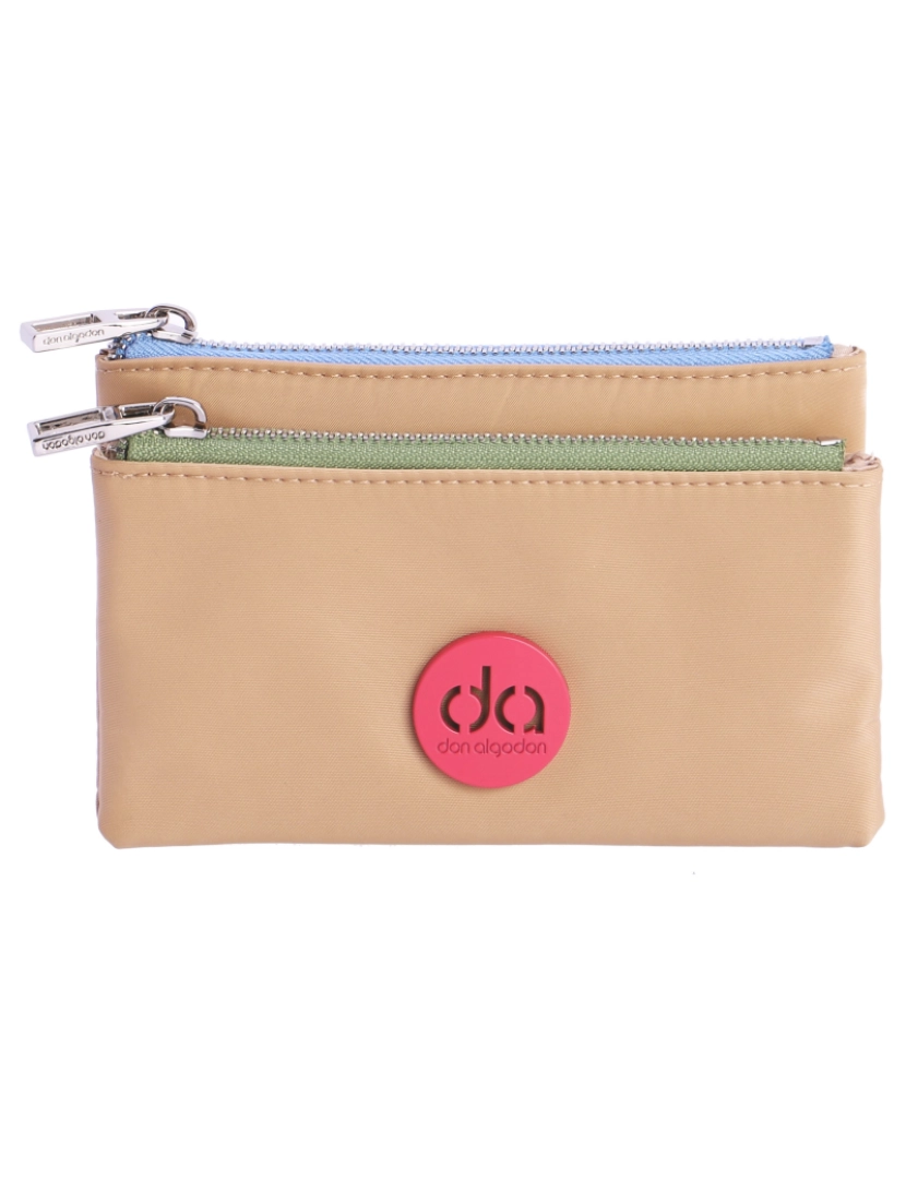 Don Algodon - Monedero Para Mulher Don Algodon Irati Beige Con Cremallera