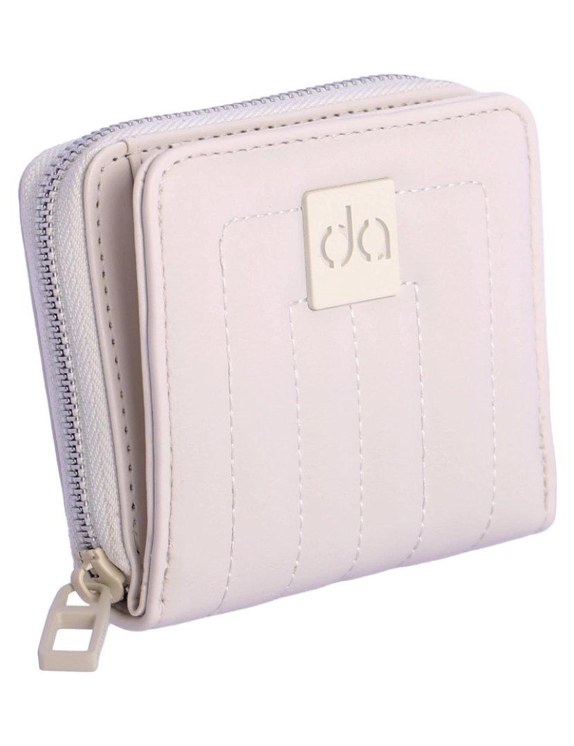 imagem de Cartera Para Mulher Don Algodon Nicole Beige Com Cremallera2