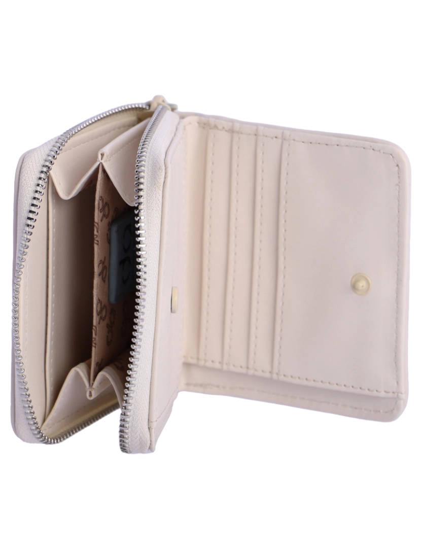 imagem de Cartera Para Mulher Don Algodon Nicole Beige Com Cremallera4