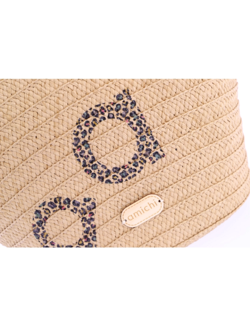 imagem de Bolso Shopper Para Mulher Amichi Romilda De Rafia Con Cremallera5