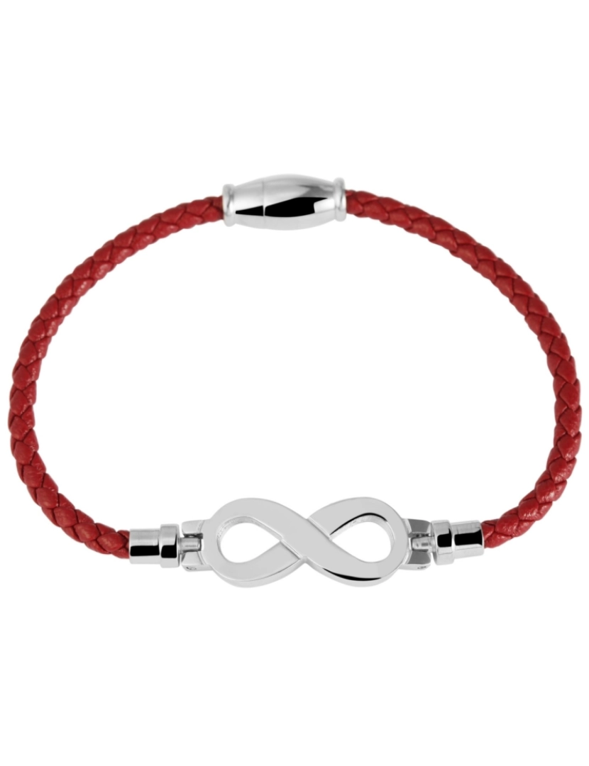 imagem de Akzent Pulseira em Couro com Símbolo Infinito2