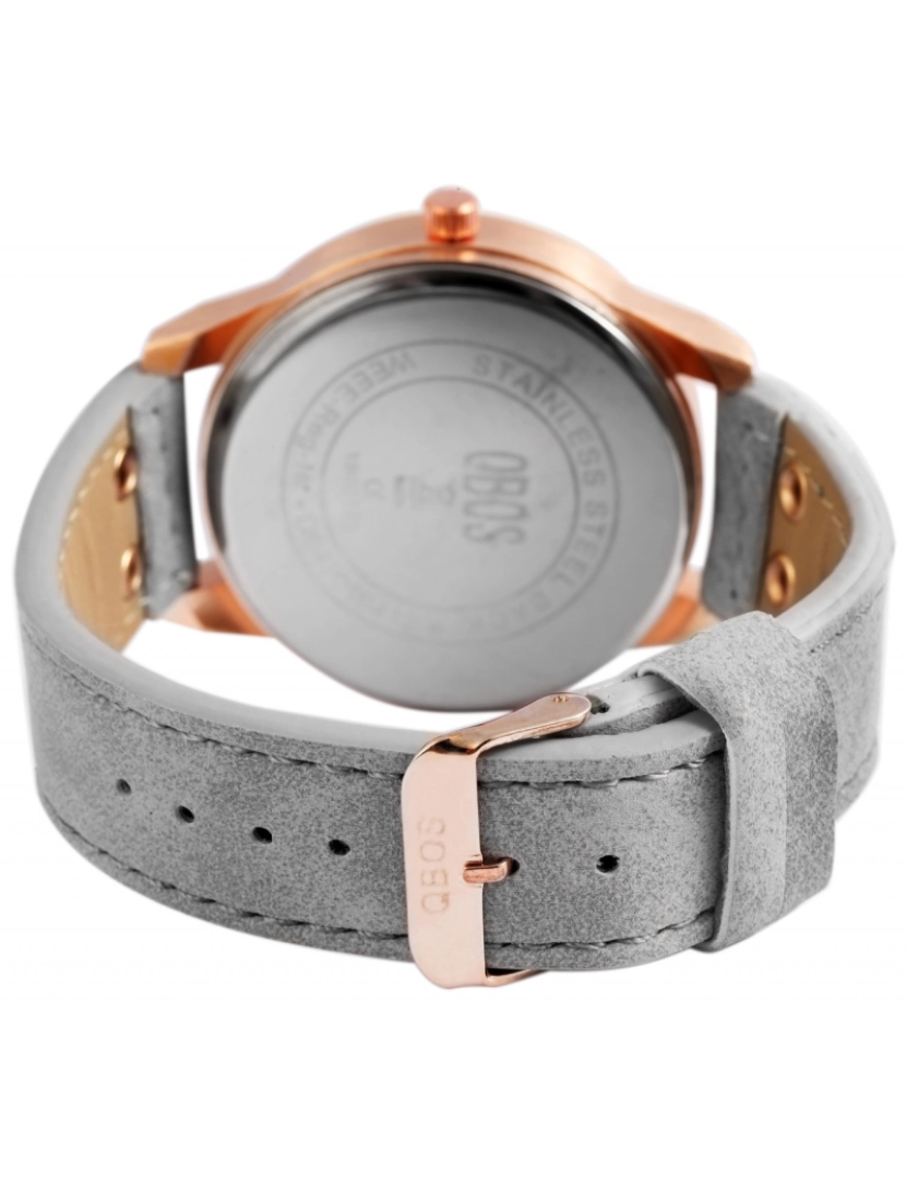 imagem de Qbos Relógio Unissexo com Bracelete em Pele Sintética3