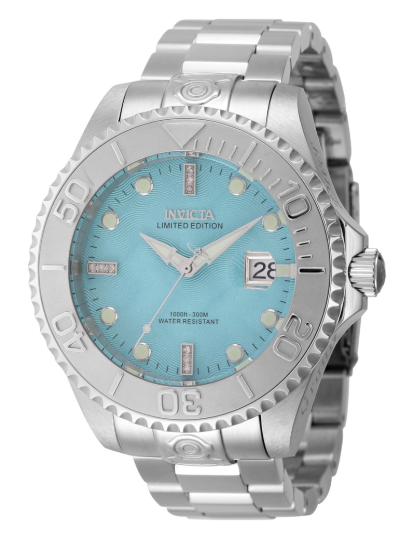 Invicta - Invicta Grand Diver 45347 Relógio de Homem Automatico  - 47mm - Com 9 diamantes