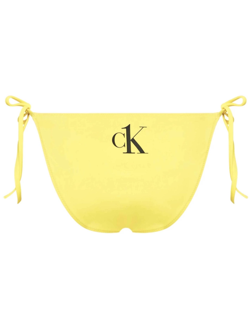 imagem de Calvin Klein String Late Tie Zgmhazard Traje Amarelo2