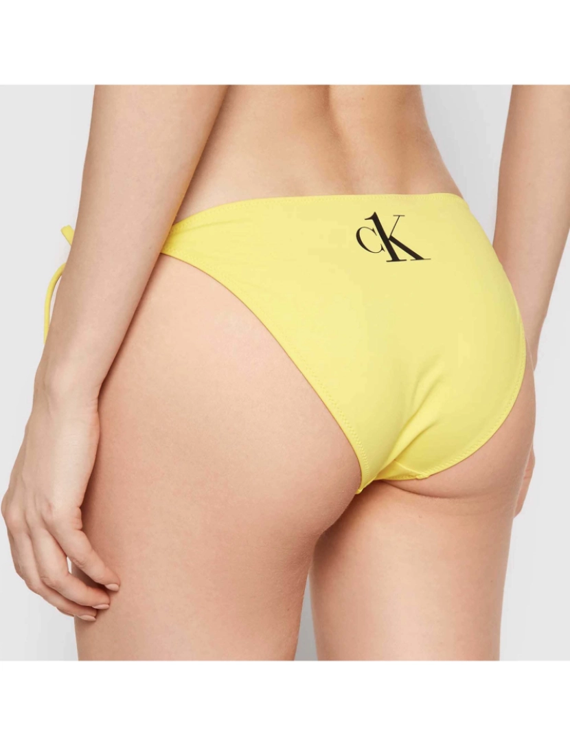 imagem de Calvin Klein String Late Tie Zgmhazard Traje Amarelo4