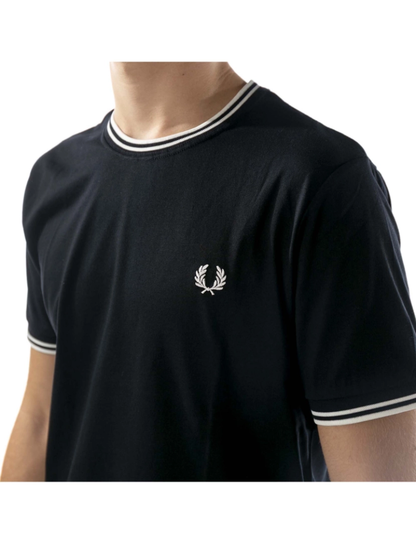 imagem de T-Shirt Preta Fred Perry Twin Tipped4