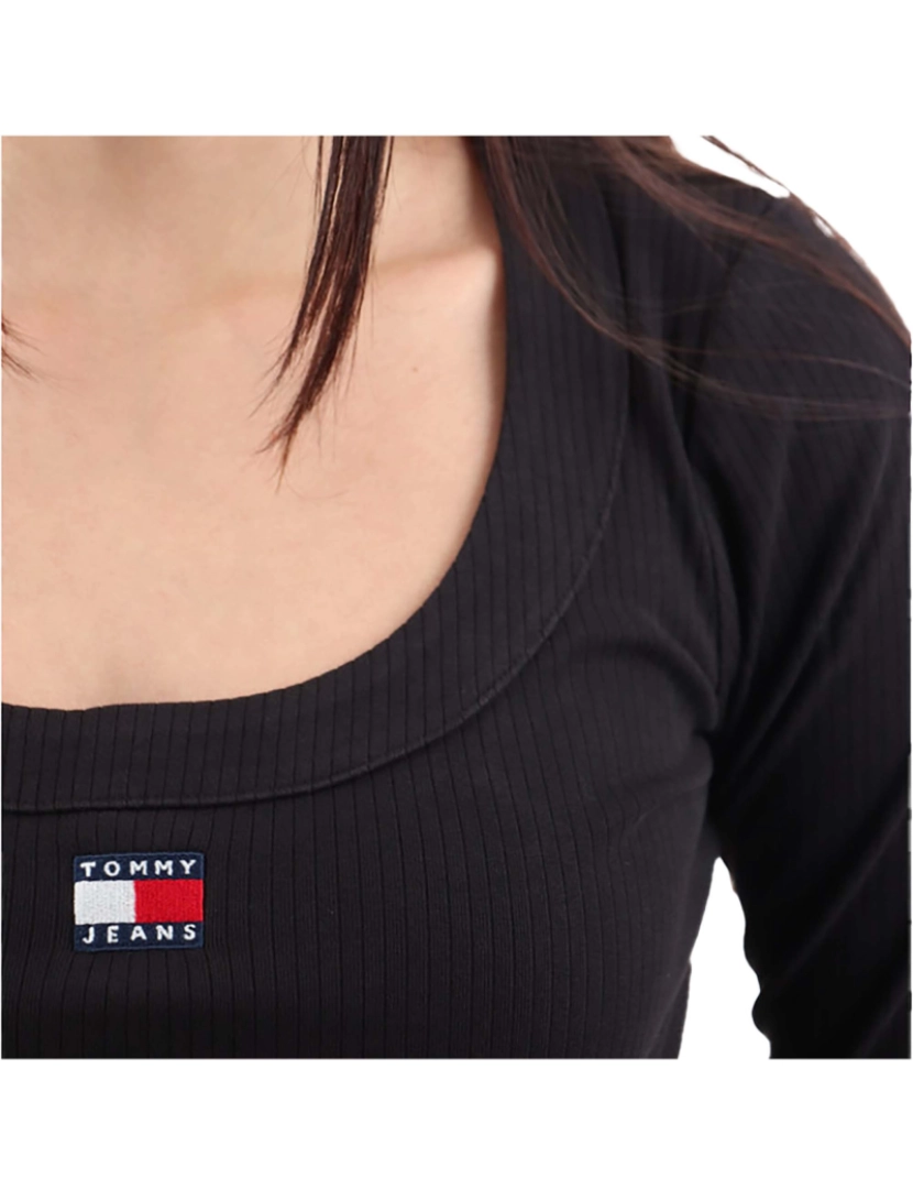 imagem de T-Shirt Tommy Jeans Tjw Slim Badge Rib T-Shirt3