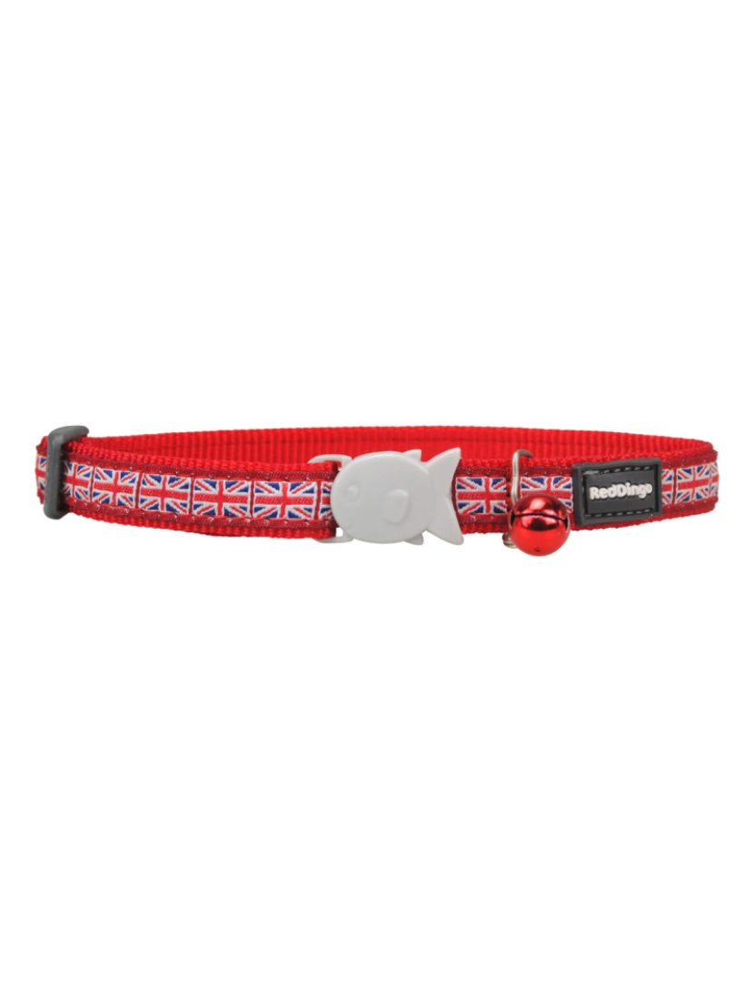 imagem de Coleira para Gato Red Dingo Union Jack 20-32 cm Vermelho2