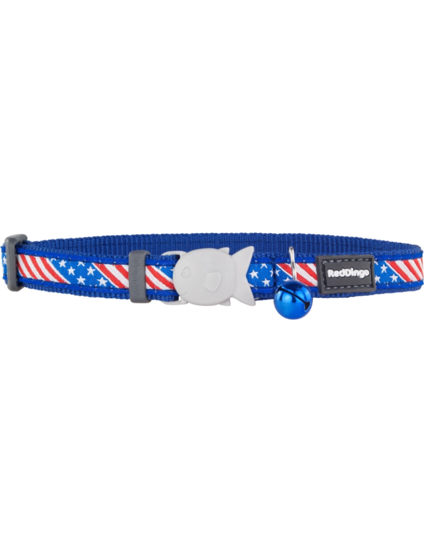 imagem de Coleira para Gato Red Dingo US Flag 20-32 cm Azul1