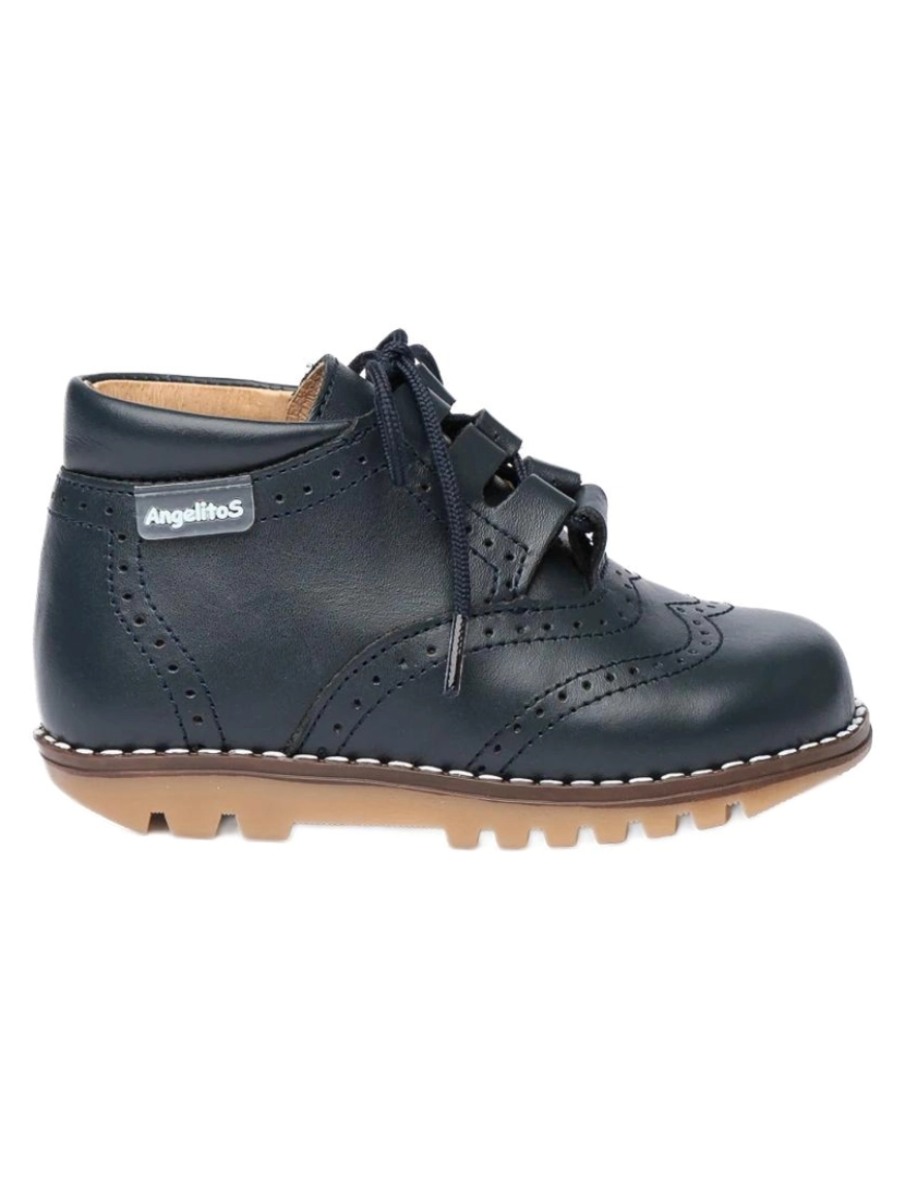 Angelitos - Botas De Piel Azul De Criança Angelitos 28082-19 (Tallas De 19 A 25)