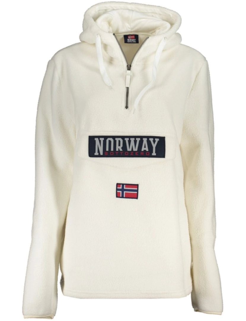 Norway - Sweatshirt com Capuz Senhora Branco
