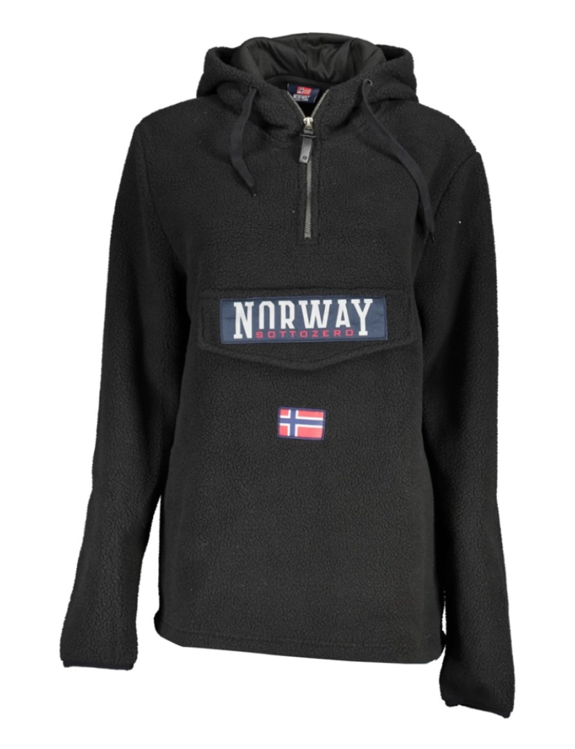Norway - Sweatshirt com Capuz Senhora Preto