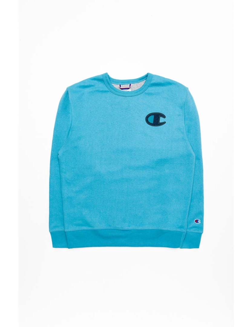 Champion - Sweatshirt Homem Azul Oceano