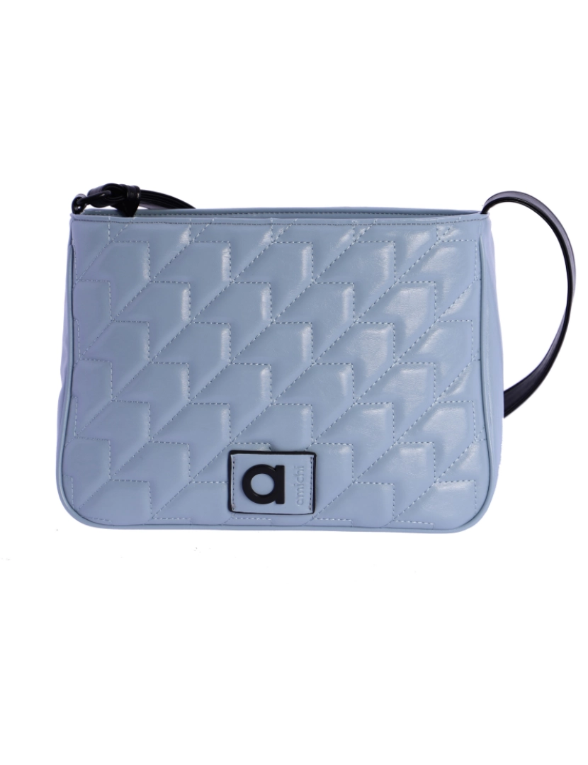 Amichi - Bolso Bandolera Para Mulher Amichi Serena De Piel Sintética Azul Com Cremallera