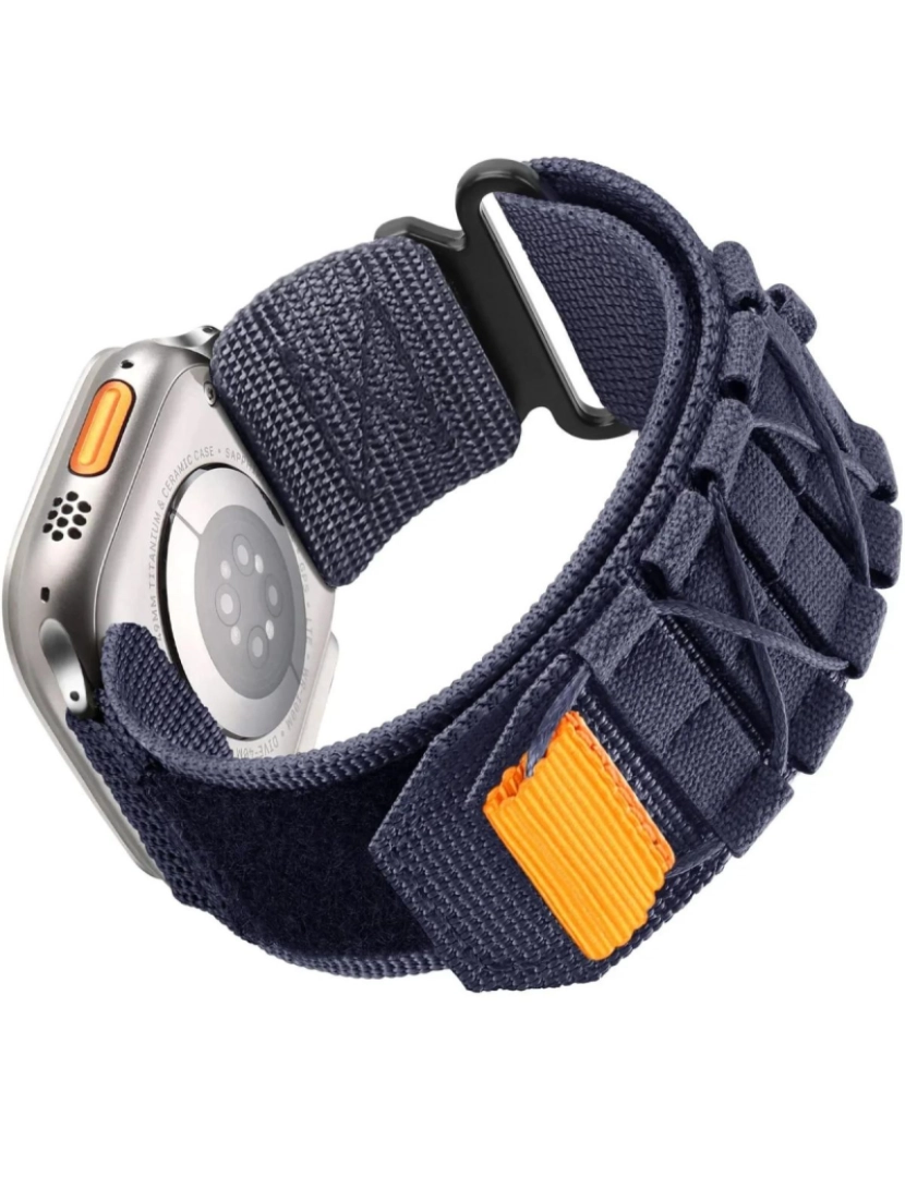 Antiimpacto! - Bracelete Militar Nylon para Apple Watch Series 4 40mm Azul
