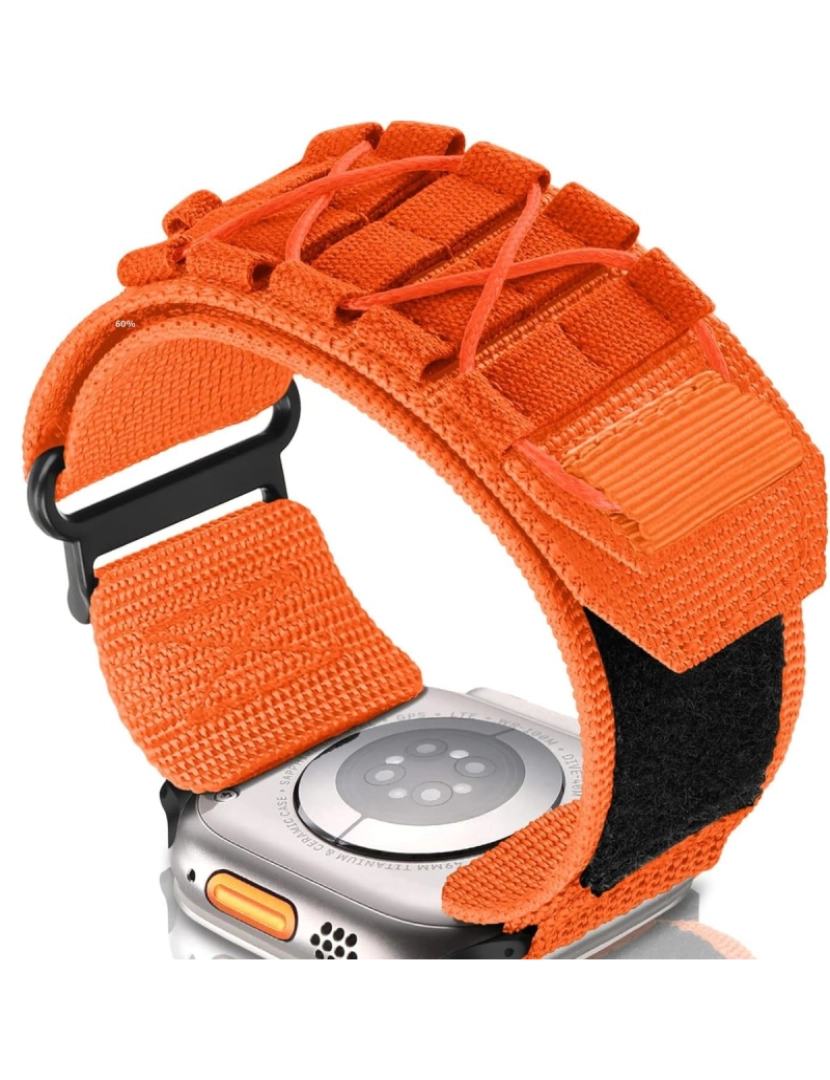 imagem de Bracelete Militar Nylon para Apple Watch Series 3 38mm Laranja3