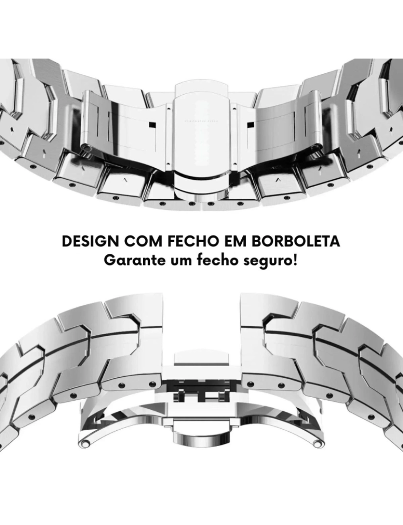 imagem de Bracelete SteelLink para Samsung Galaxy Watch5 40mm Cinzento3