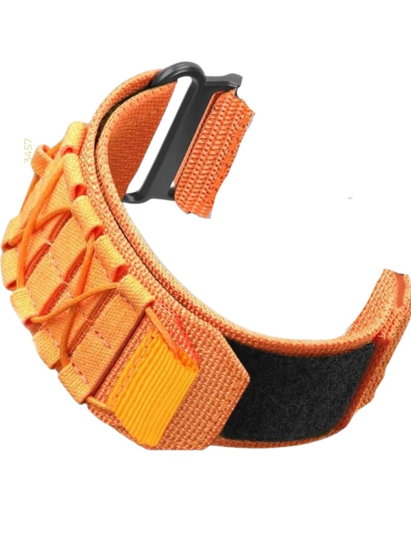 imagem de Bracelete Militar Nylon para Samsung Galaxy Watch5 40mm Laranja2