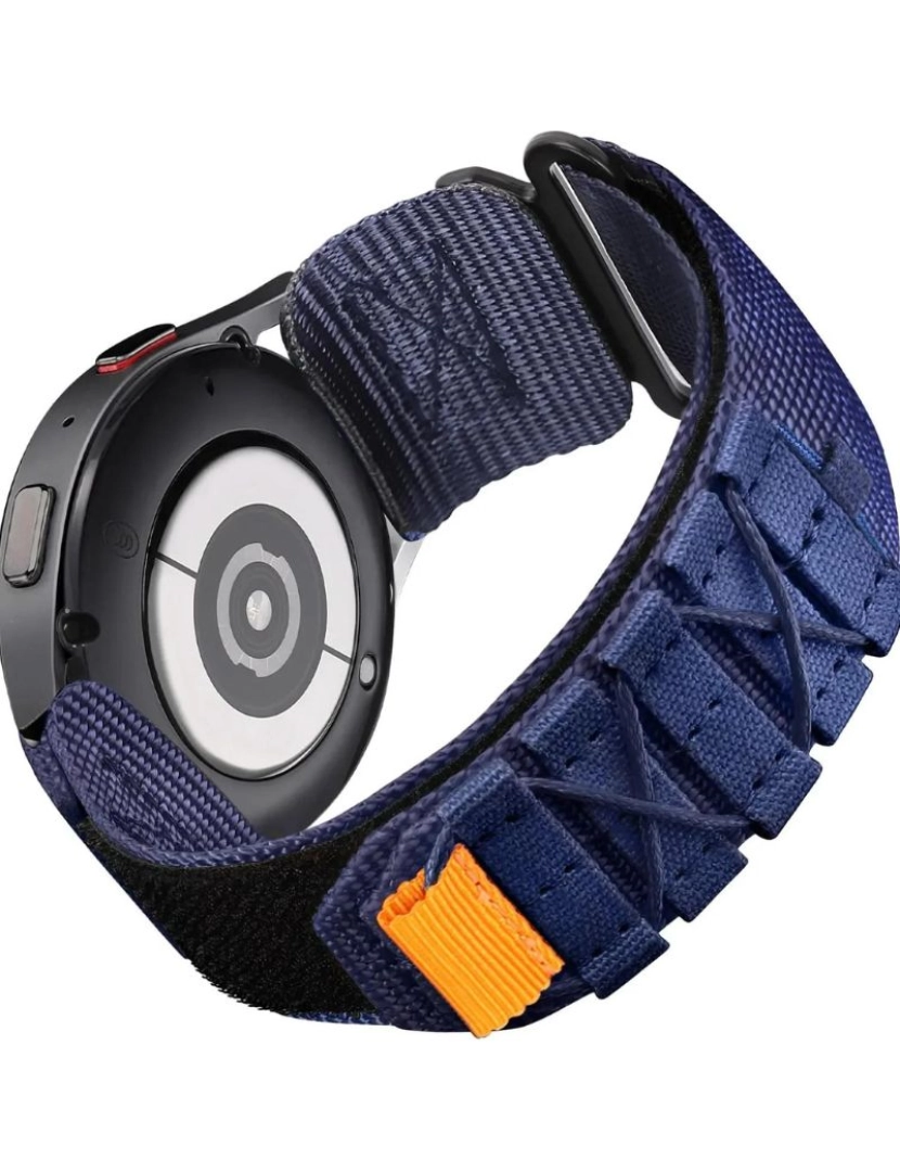 Antiimpacto! - Bracelete Militar Nylon para Samusung Galaxy Watch4 40mm Azul