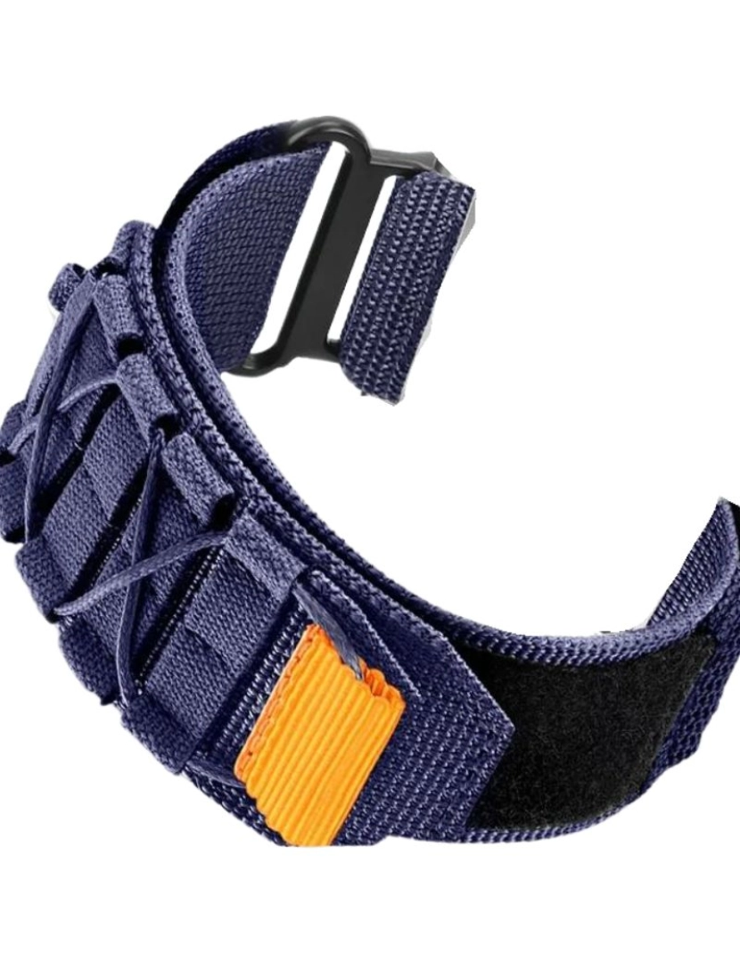 imagem de Bracelete Militar Nylon para Samsung Galaxy Watch5 40mm Azul2