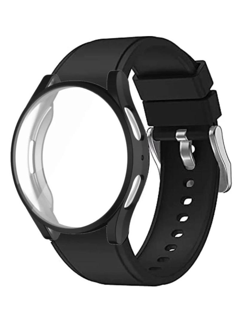 Antiimpacto! - Bracelete + case Samusung Galaxy Watch4 40mm Preto