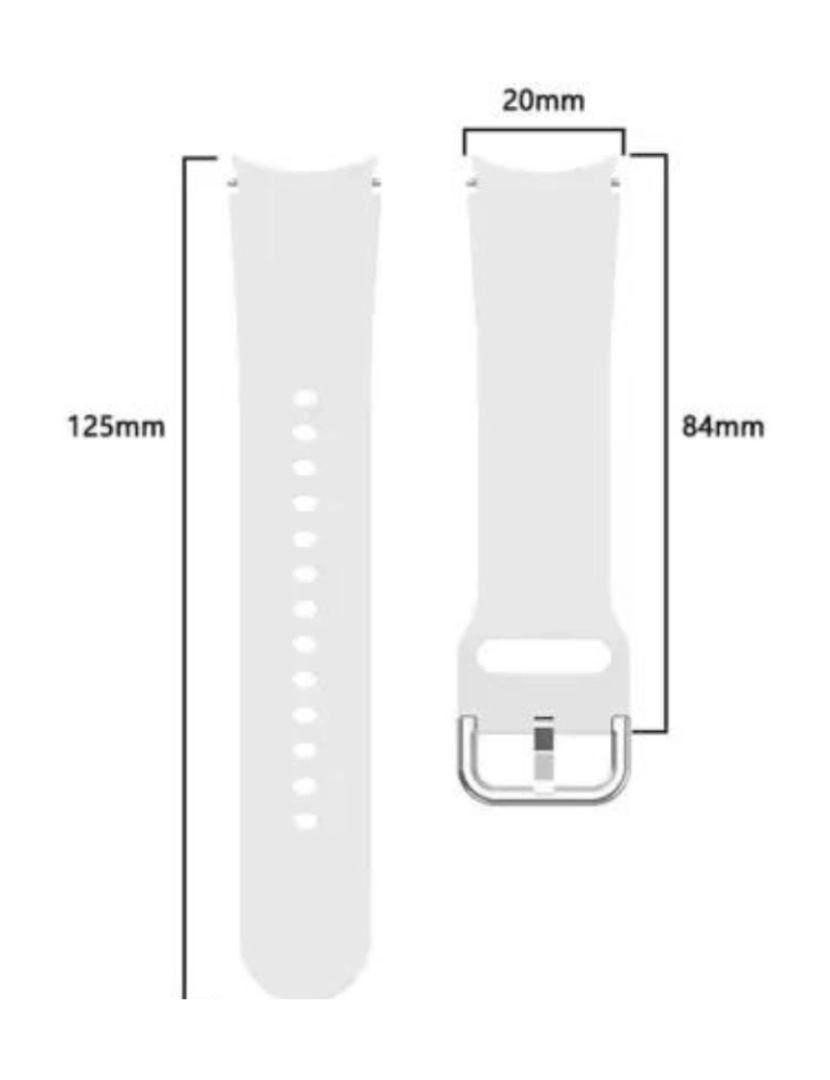 imagem de Bracelete + case Samusung Galaxy Watch4 40mm Branco3