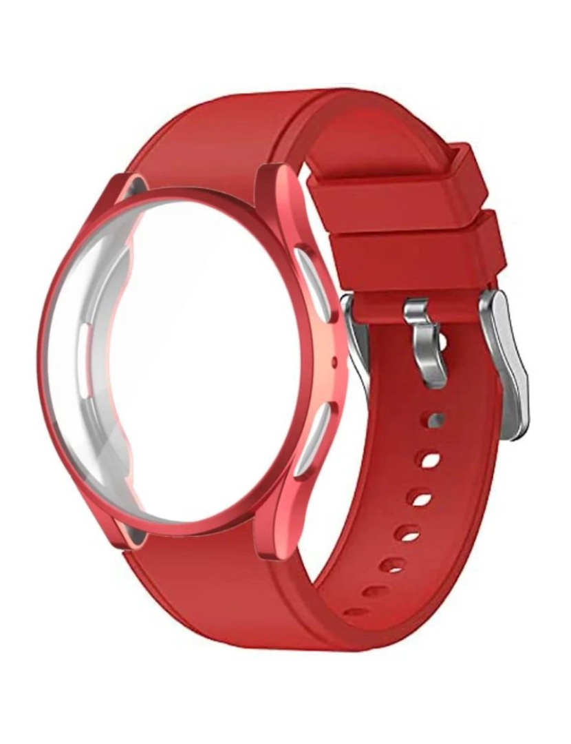 Antiimpacto! - Bracelete + case Samusung Galaxy Watch4 40mm Vermelho