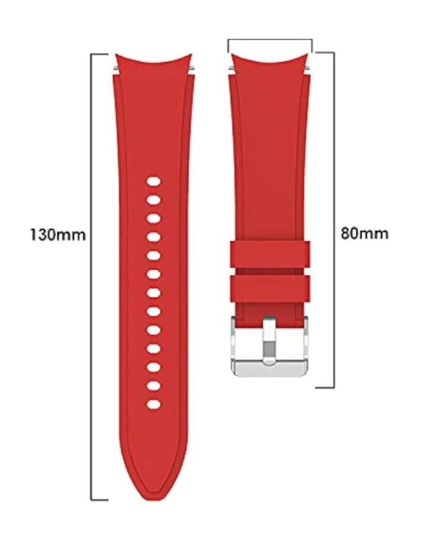 imagem de Bracelete + case Samsung Galaxy Watch4 42mm Vermelho3