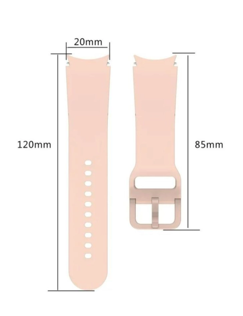 imagem de Bracelete + case Samusung Galaxy Watch4 40mm Rosa3