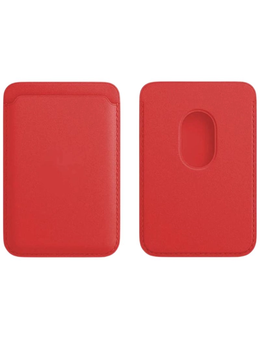 imagem de Pack Capa Crystal + carteira Magsafe para Iphone XS vermelho2