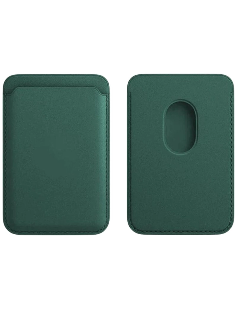 imagem de Pack Capa Crystal + carteira Magsafe para Iphone X Verde2