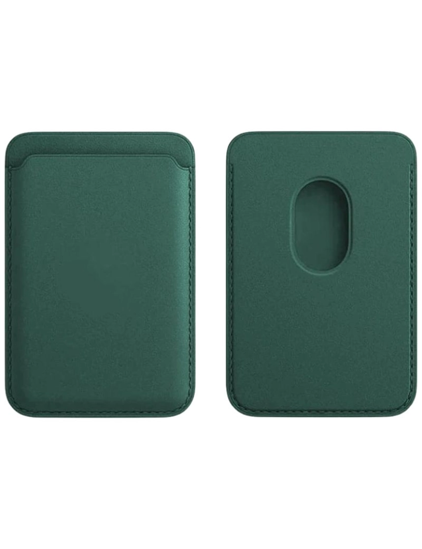 imagem de Pack Capa Crystal + carteira Magsafe para Iphone 12 pro Max Verde2