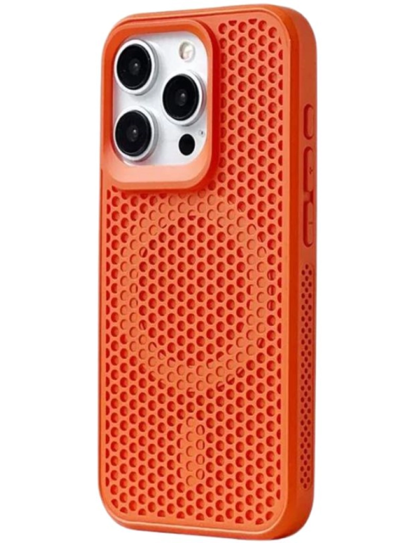 imagem de Capa respirável com Magsafe para para Iphone 12 Laranja1