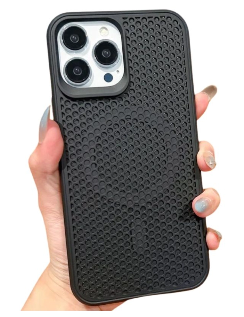 imagem de Capa respirável com Magsafe para para Iphone 12 pro Max Preto2