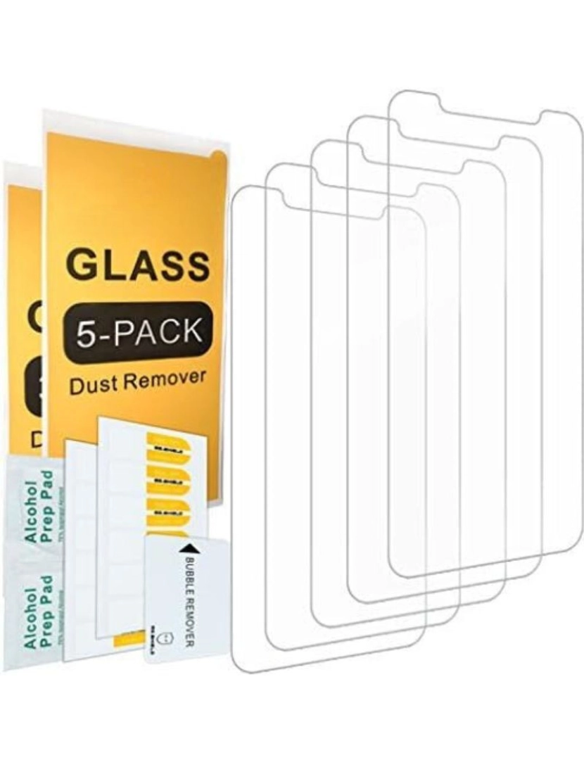 imagem de Pack 5x película Vidro temperado Case Friendly para Iphone 132