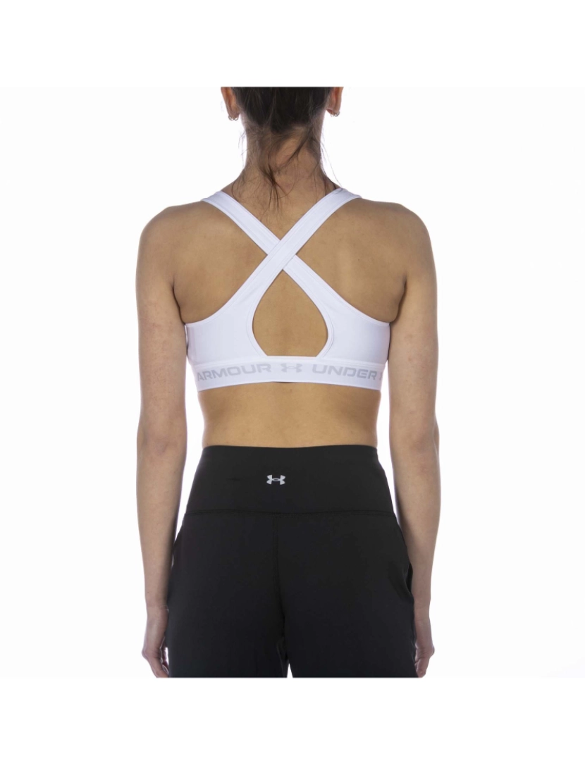 imagem de Top Under Armour Ua Crossback Mid Bra Branco3