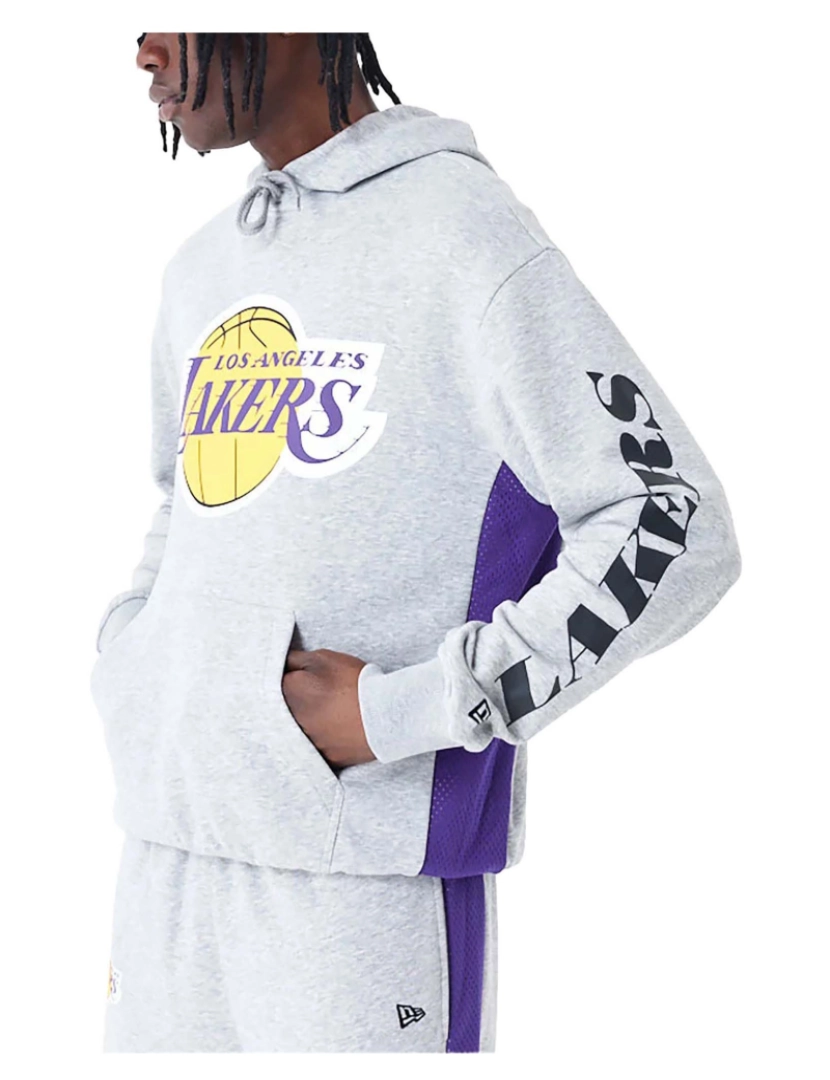 New Era - New Era Nba Sweatshirt Malha Painel Os Hoody Loslak Hgrtrp