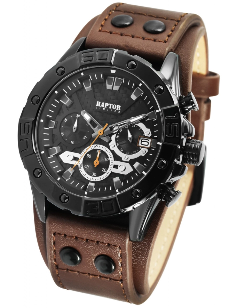 imagem de Relógio Raptor  Limited Chronograph Homem com Bracelete em Pele Genuína4