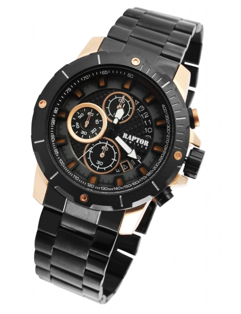 imagem de Relógio Raptor LIMITED Chronograph Homem com Pulseira de Aço Inoxidável4