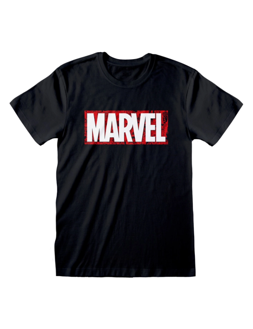 Marvel - Camisola de Manga Curta Unissexo Marvel Preto