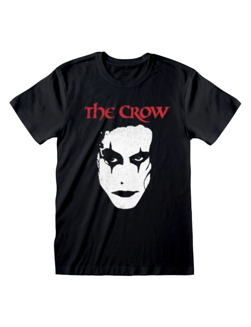 The Crow - Camisola de Manga Curta Unissexo The Crow Face Preto